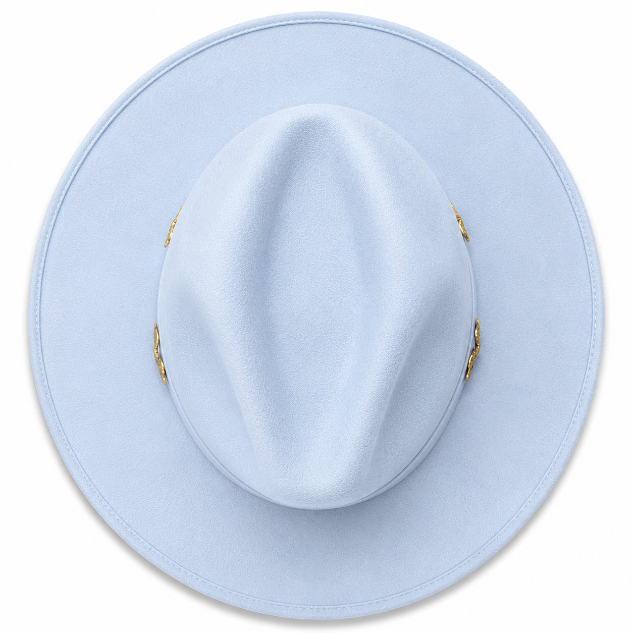 Vaquero azul baby serpe oro