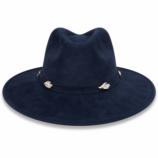 Vaquero azul marino ilum plata