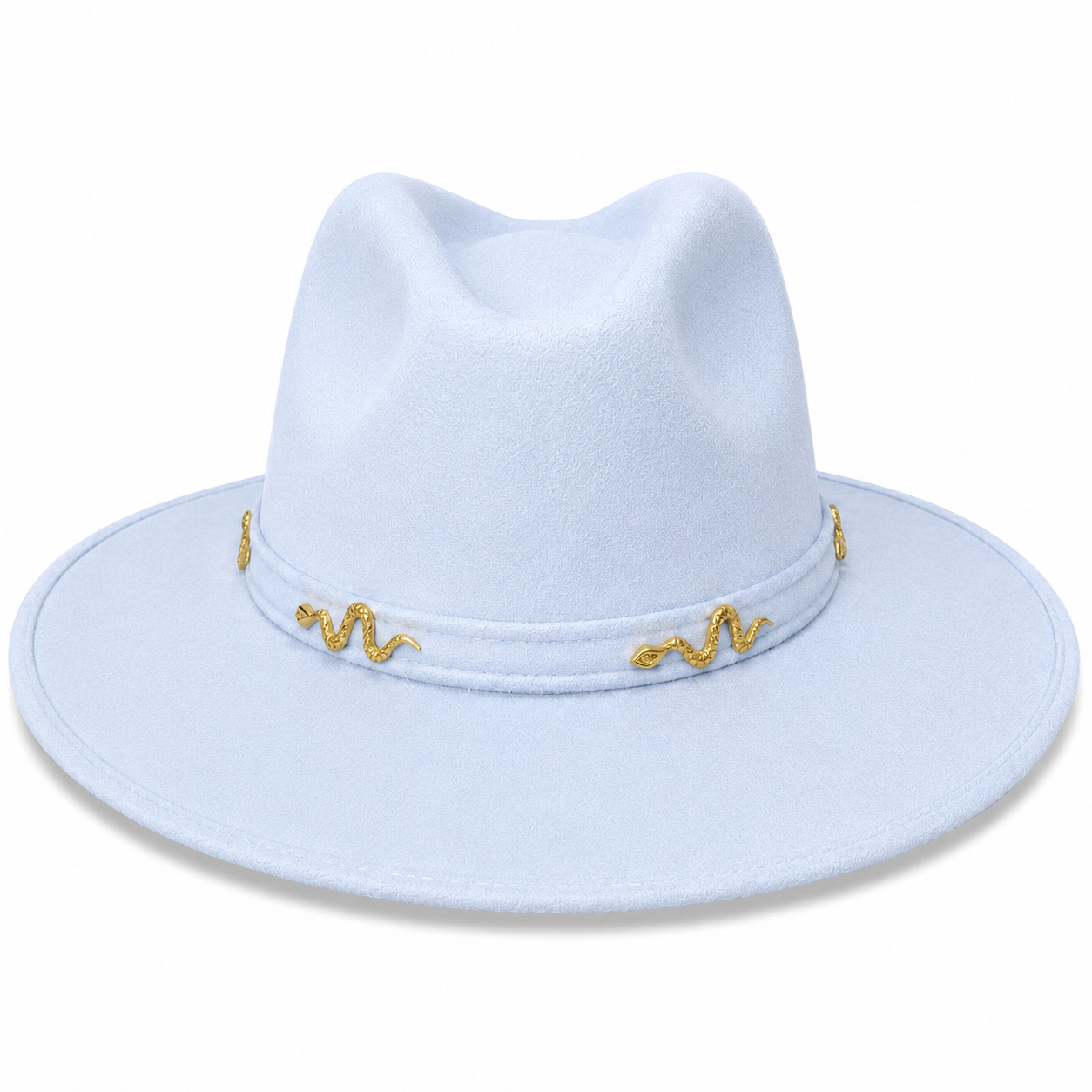 Vaquero azul baby serpe oro