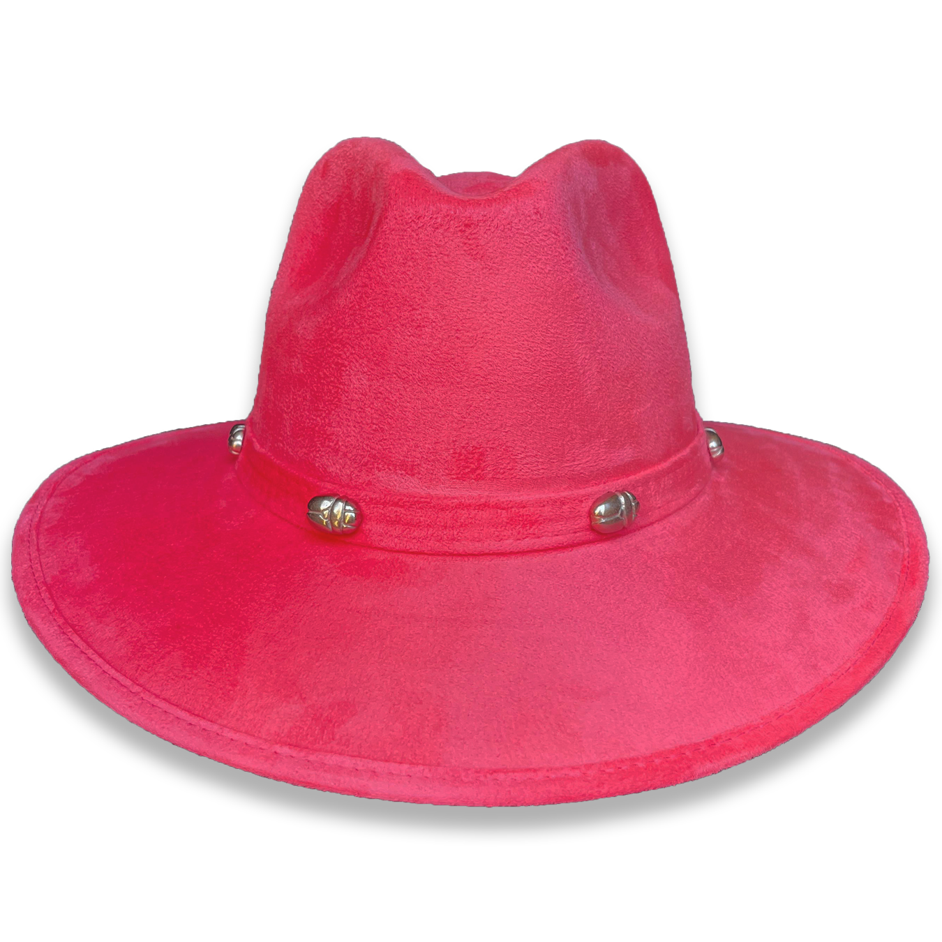 Vaquero fucsia escarabajos plata