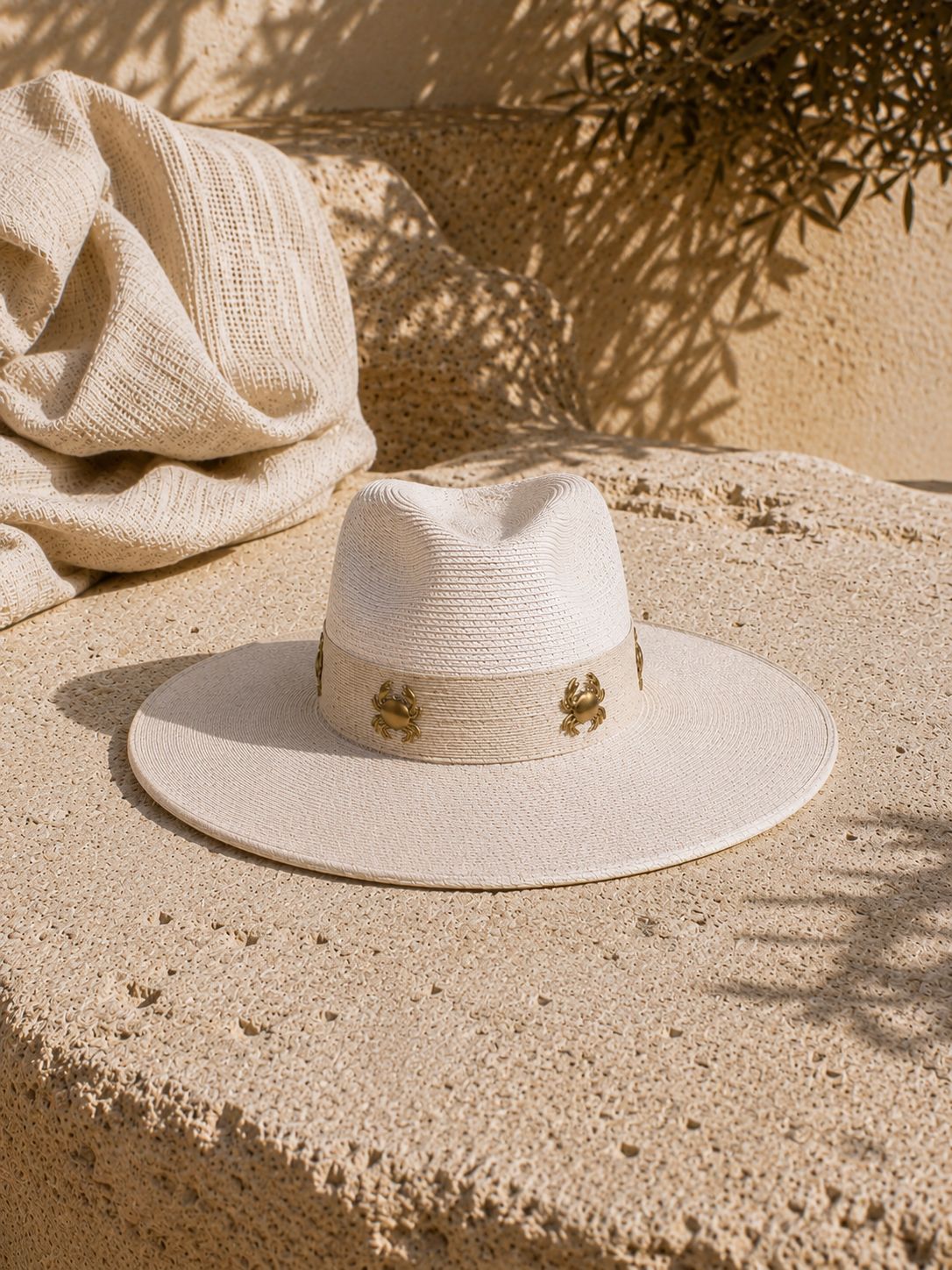 Sombrero vaquero cangrejos oro