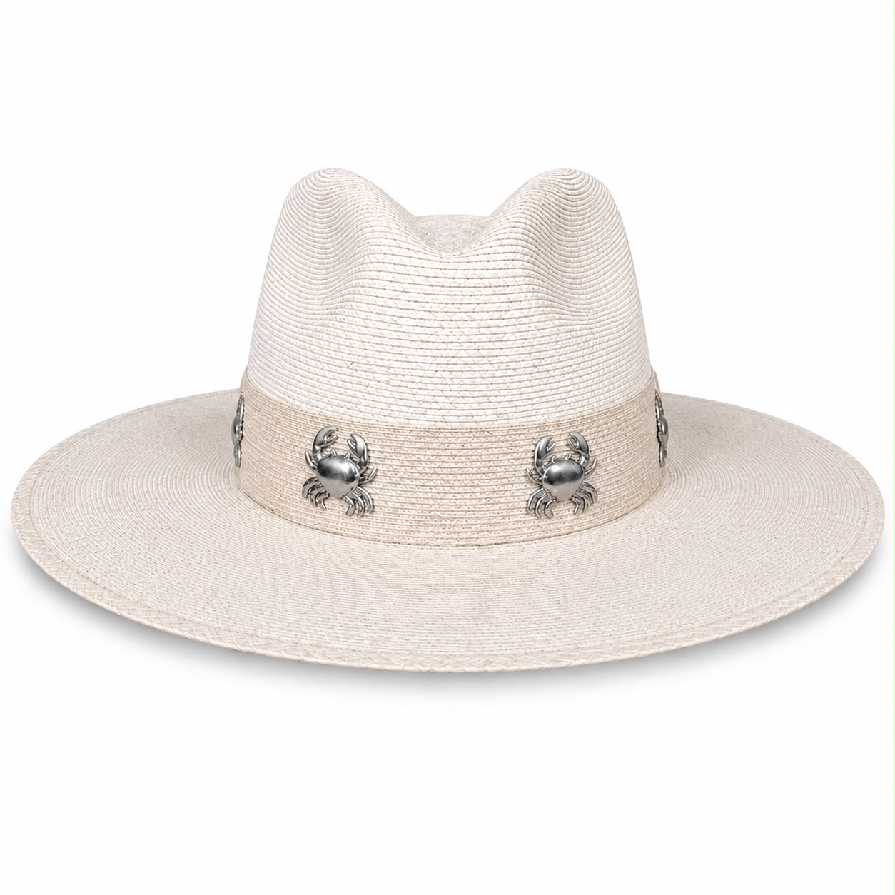 Sombrero vaquero cangrejos plata